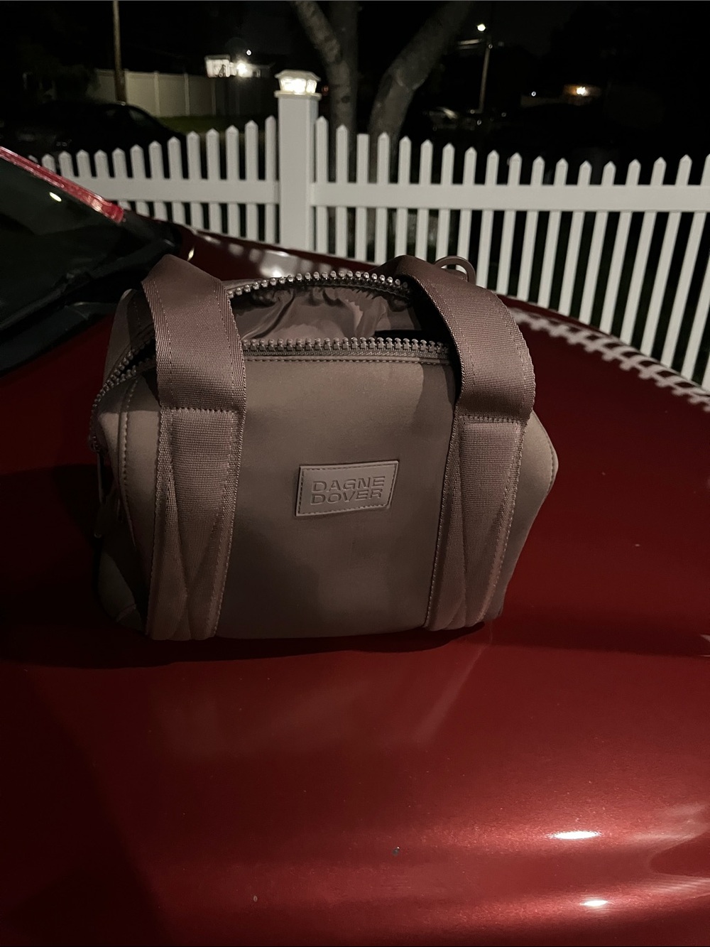 Dagne Dover Taupe Toiletry Bag